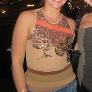 Gianfranco Ferré Studio 90’s Sheer Top with Sequins